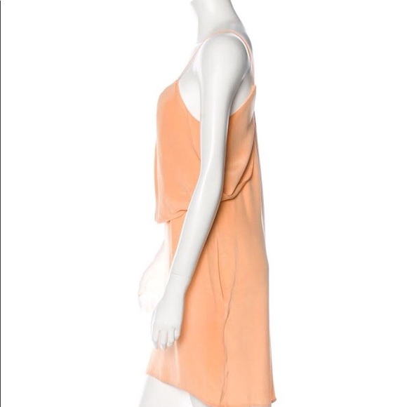 3.1 Phillip Lim peach silk mini dress size 2 - Picture 2 of 3